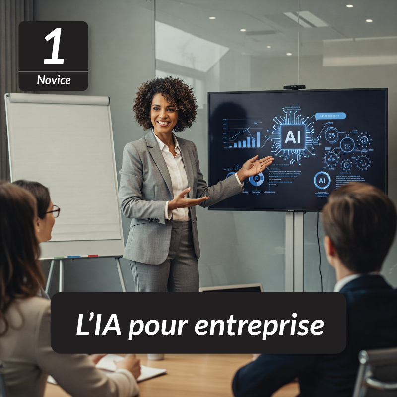 Formation IA en entreprise - Ebook Niveau 1 Novice - waive