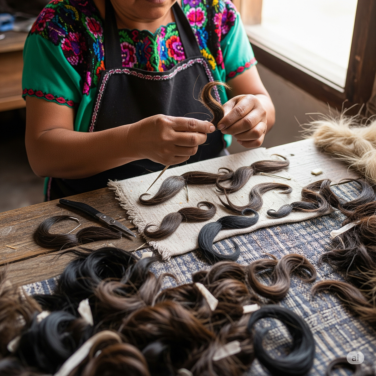 Fabrication de moustache artisanale