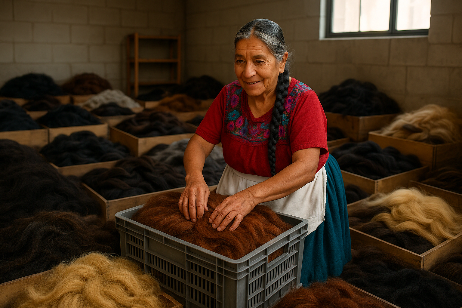 Vue intérieure de l'atelier